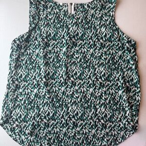 Maurices Green and Black Patterned Tank Top | XXL